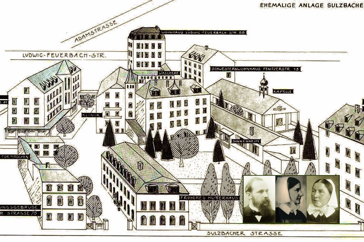 historische Ansicht der Martha-Maria-Gebäude in Nürnberg