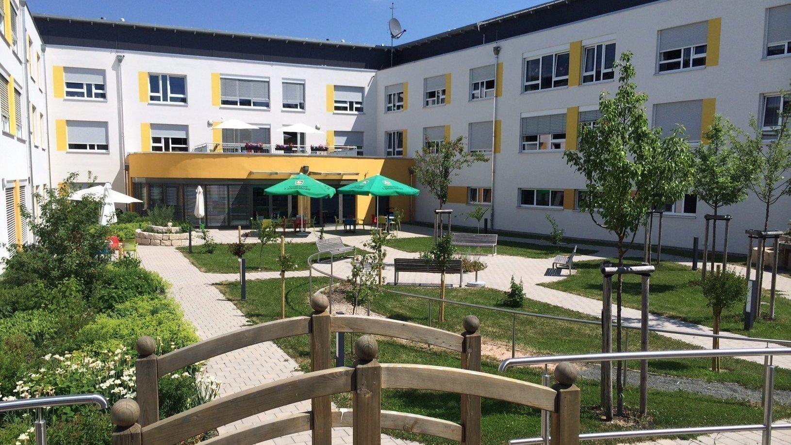 Überblick Innenhof Garten