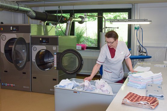 Wäscherei im Seniorenzentrum Nürnberg