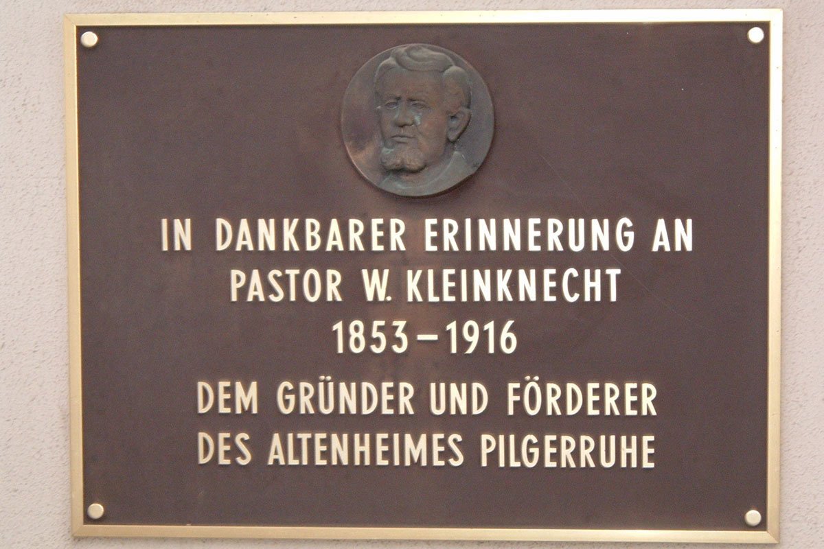 Gedenktafel Pastor Kleinknecht