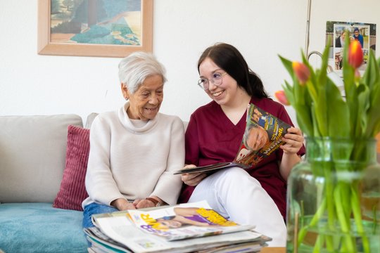Fiona Elgner macht ihr Diakonisches Jahr / FSJ bei Martha-Maria.