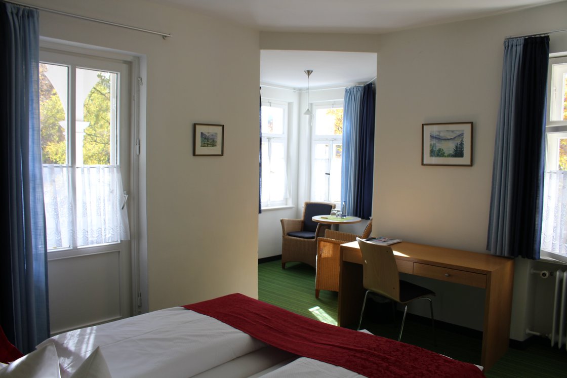 Ein Doppelzimmer im Martha-Maria-Hotel Hohenschwangau.