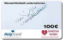 Die Help Card der Martha-Maria-Stiftung.