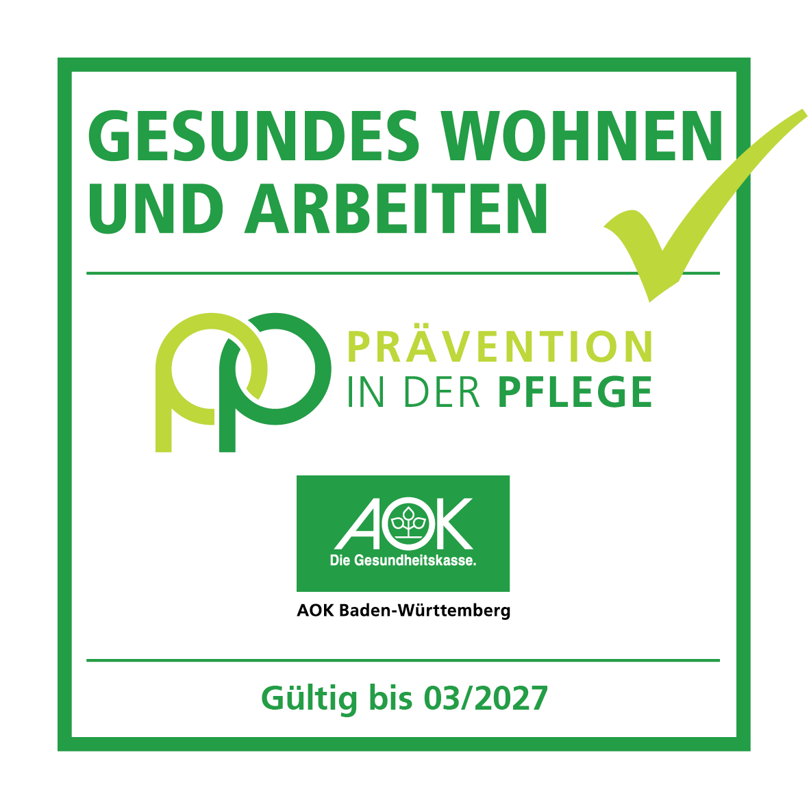 Das Seniorenzentrum Martha-Maria Lichtenstein-Honau wurde mit dem PiP-Siegel für die erfolgreiche Arbeit mit Blick auf die Prävention in der Pflege ausgezeichnet.