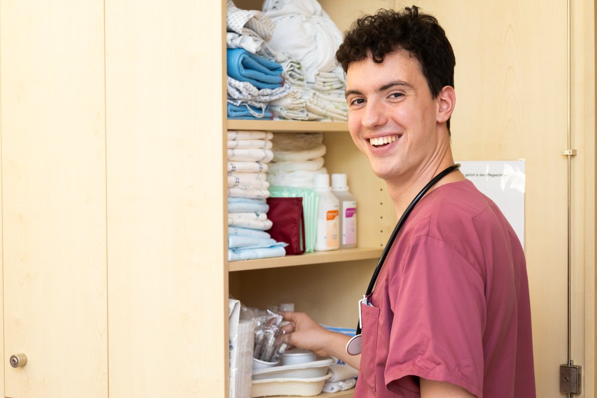 Moritz Mönch macht sein Diakonisches Jahr / FSJ bei Martha-Maria.