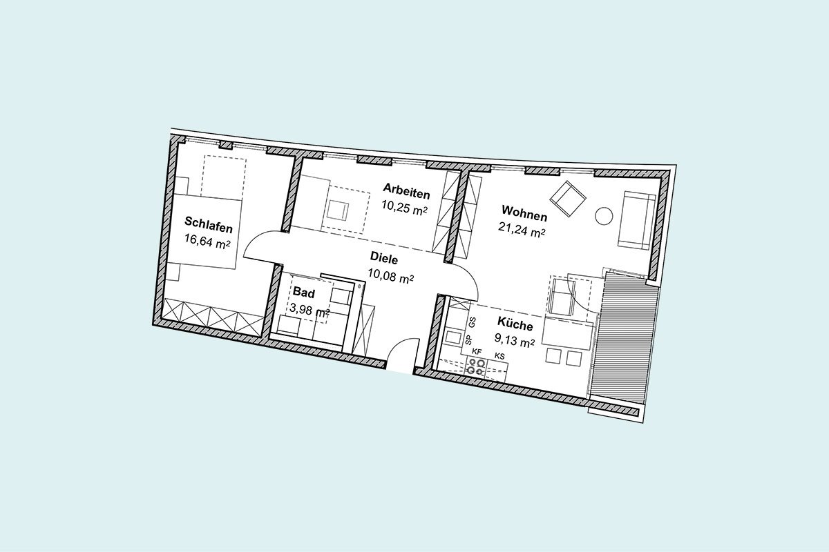 Betreutes Wohnen - Wohnung Typ 5