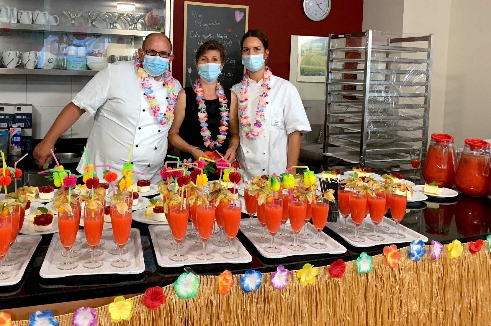Sommerfest Küchenteam Sommercocktail