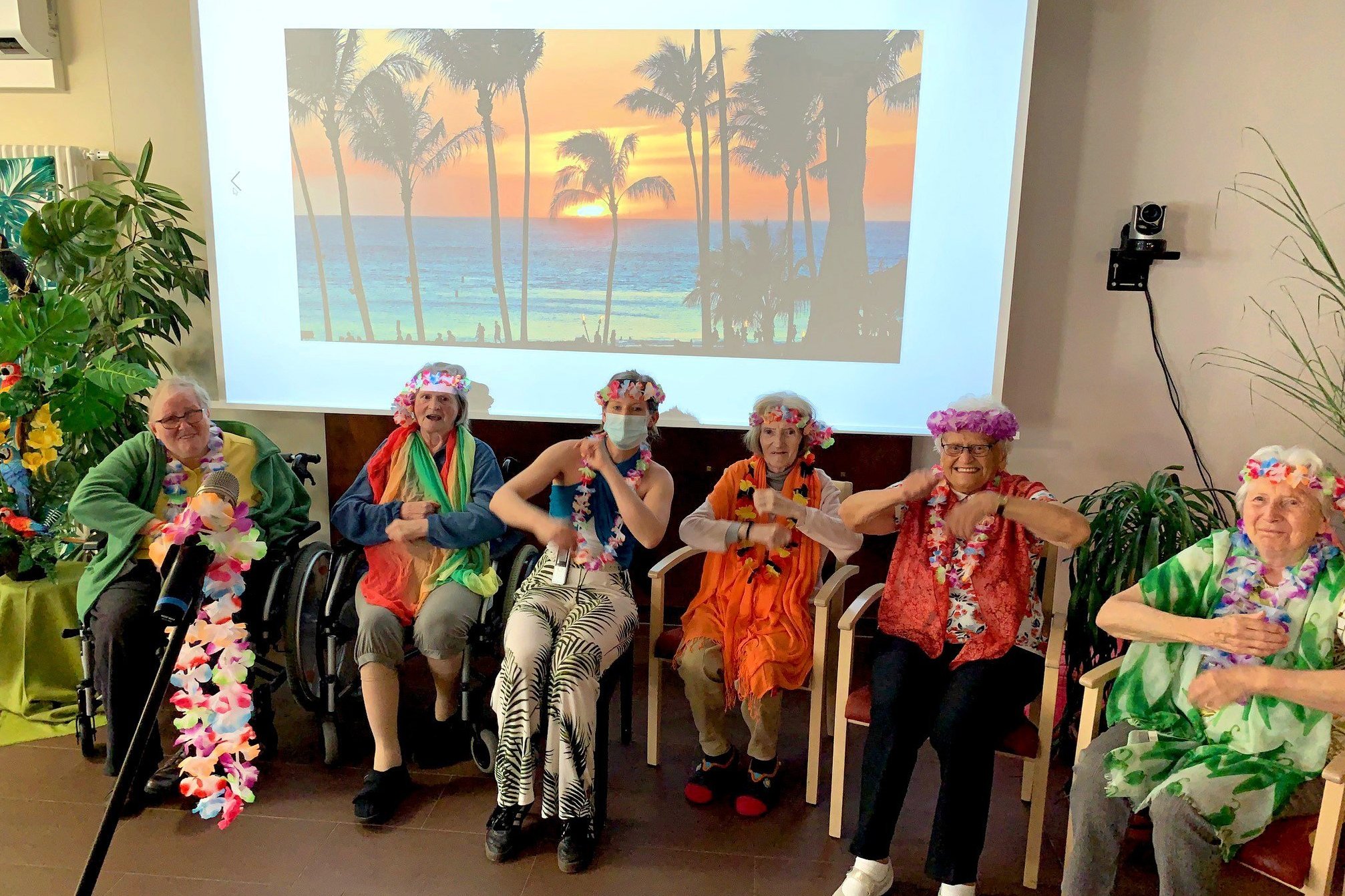 Sommerfest Bewohner Sitztanz