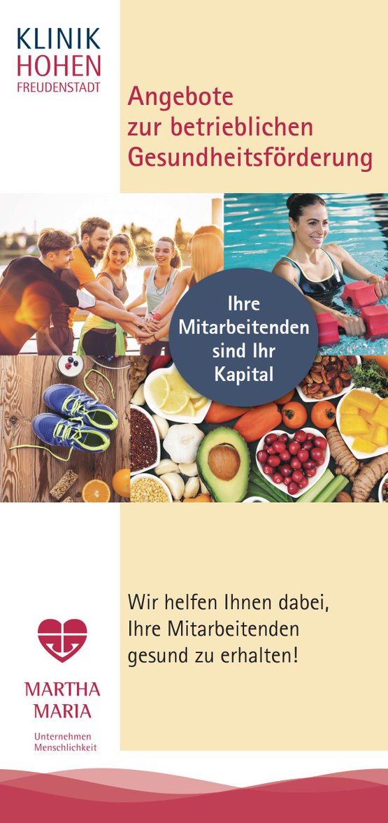 Flyer Betriebliche Gesundheitsförderung