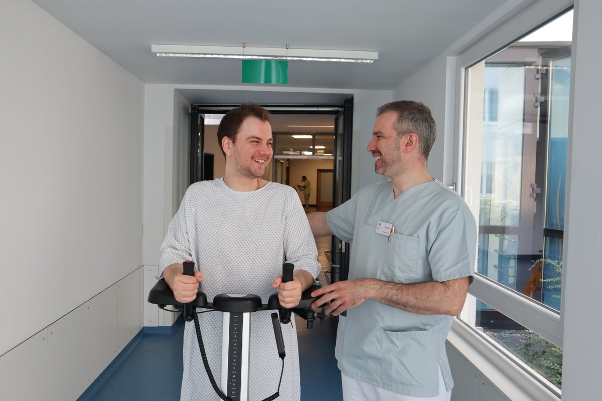 Lauftherapie in der Therapie-Abteilung am Krankenhaus Martha-Maria Nürnberg