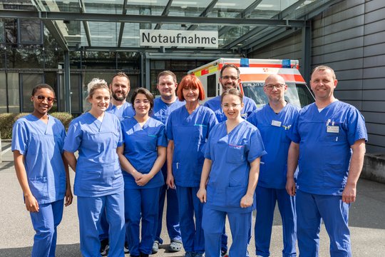 Das Team der Interdisziplinären Notaufnahme am Krankenhaus Martha-Maria St. Theresien