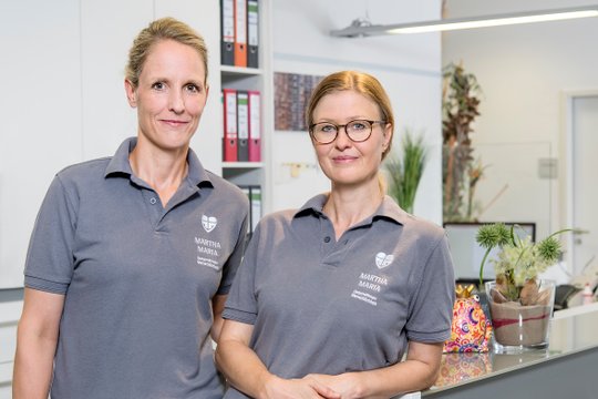 Dr Sabine Scheuermann und Dr Andrea Schwarz im MVZ Martha-Maria Kardiologie