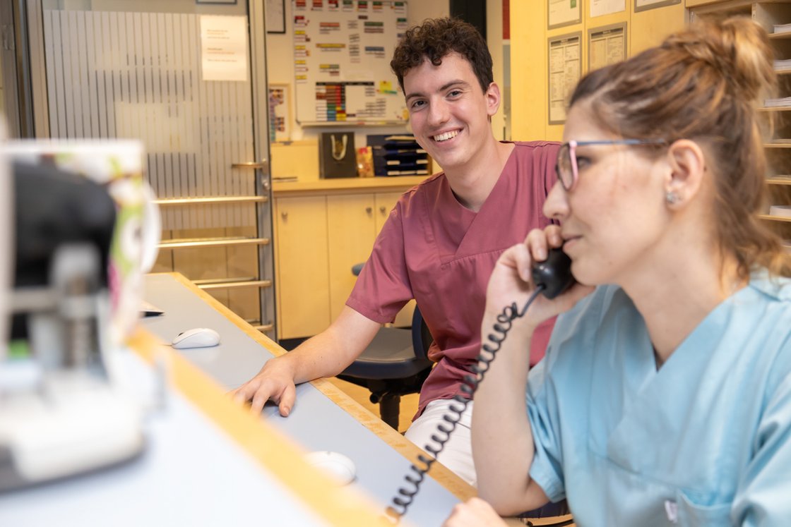 Moritz Mönch macht sein Diakonisches Jahr / FSJ bei Martha-Maria.