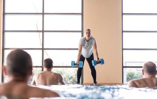 Aquagymnastik als Teil der fachübergreifenden Konzepte in unserer Rehaklinik im Schwarzwald, der Klinik Hohenfreudenstadt