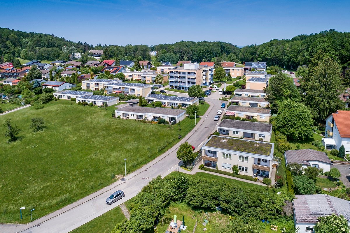 Eine Luftaufnahme des Seniorenzentrum Wüstenrot Martha-Maria