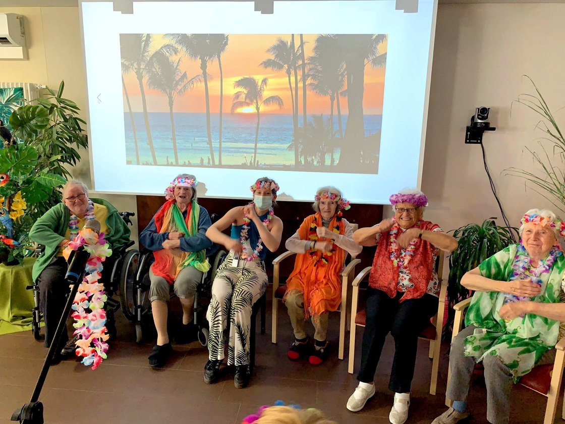 Sommerfest Bewohner Sitztanz