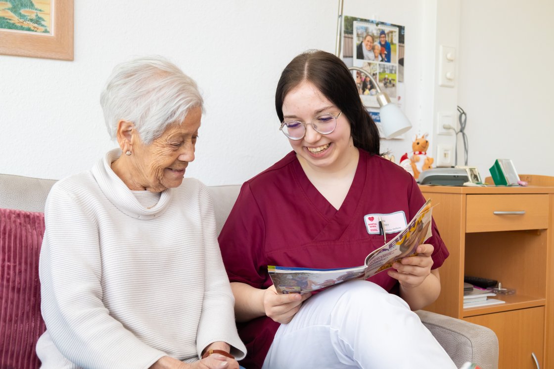 Fiona Elgner macht ihr Diakonisches Jahr / FSJ bei Martha-Maria.
