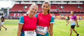 Die Läuferinnen und Läufer des Diakoniewerks Martha-Maria beim B2Run 2026 in Nürnberg.