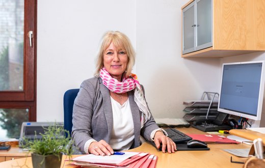 Das Sekretariat der Klinik für Psychosomatik in unserer psychosomatische Rehabilitationsklinik in Freudenstadt
