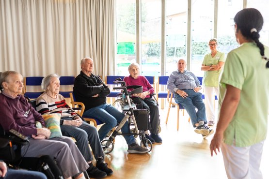 Aktivierung mit dem Care Table im Seniorenzentrum Martha-Maria Lichtenstein-Honau