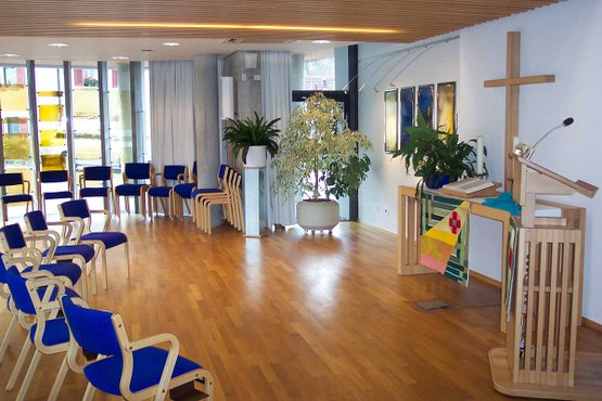 Der Gottesdienst-Raum im Seniorenzentrum Lichtenstein-Honau