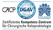 Das CACP Logo für ein zertifiziertes Kompetenzzentrum für chirurgische Koloproktologie