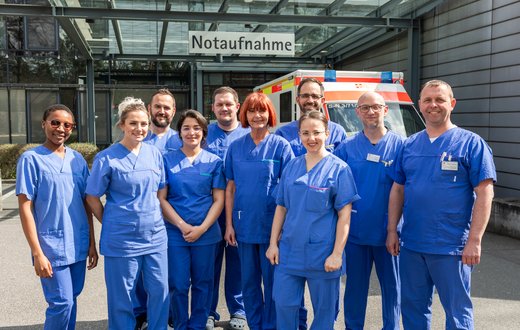 Das Team der Interdisziplinären Notaufnahme am Krankenhaus Martha-Maria St. Theresien
