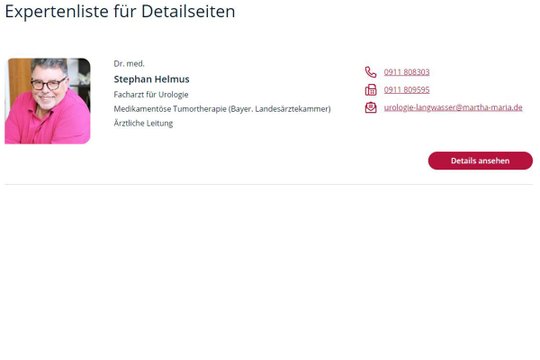 Porträt eines Mitarbeiters mit Kontaktdaten, symbolisiert Expertenverzeichnis.