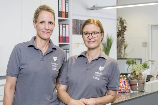 Dr Andrea Schwarz und Dr Sabine Scheuermann im MVZ Martha-Maria Kardiologie