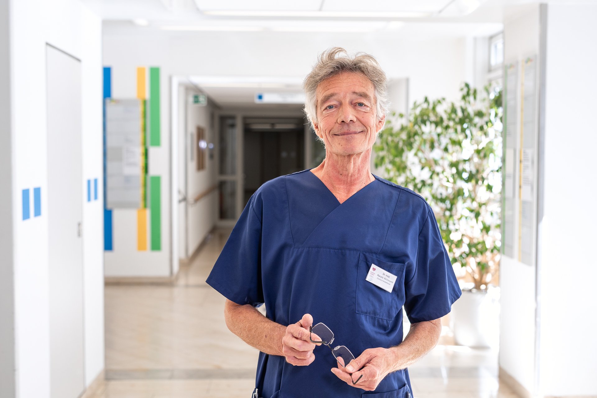Chefarzt Dr. Harald Wittmann in der Klinik für Anästhesiologie und operative Intensivmedizin am Krankenhaus Martha-Maria St. Theresien Nürnberg
