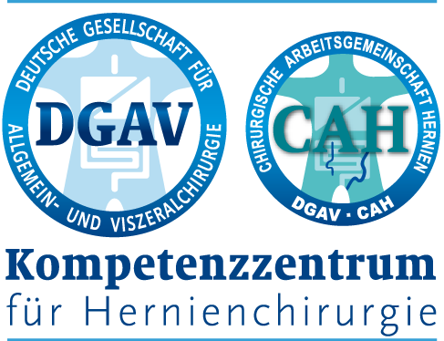 Logos der Deutschen Gesellschaft für Allgemein- und Viszeralchirurgie und Chirurgische Arbeitsgemeinschaft Hernien.